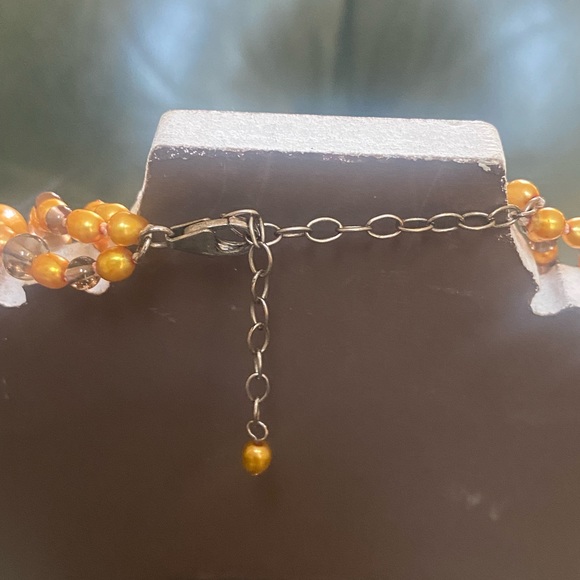 Smoky Topaz and Freshwater Pearl Necklace - Picture 7 of 9